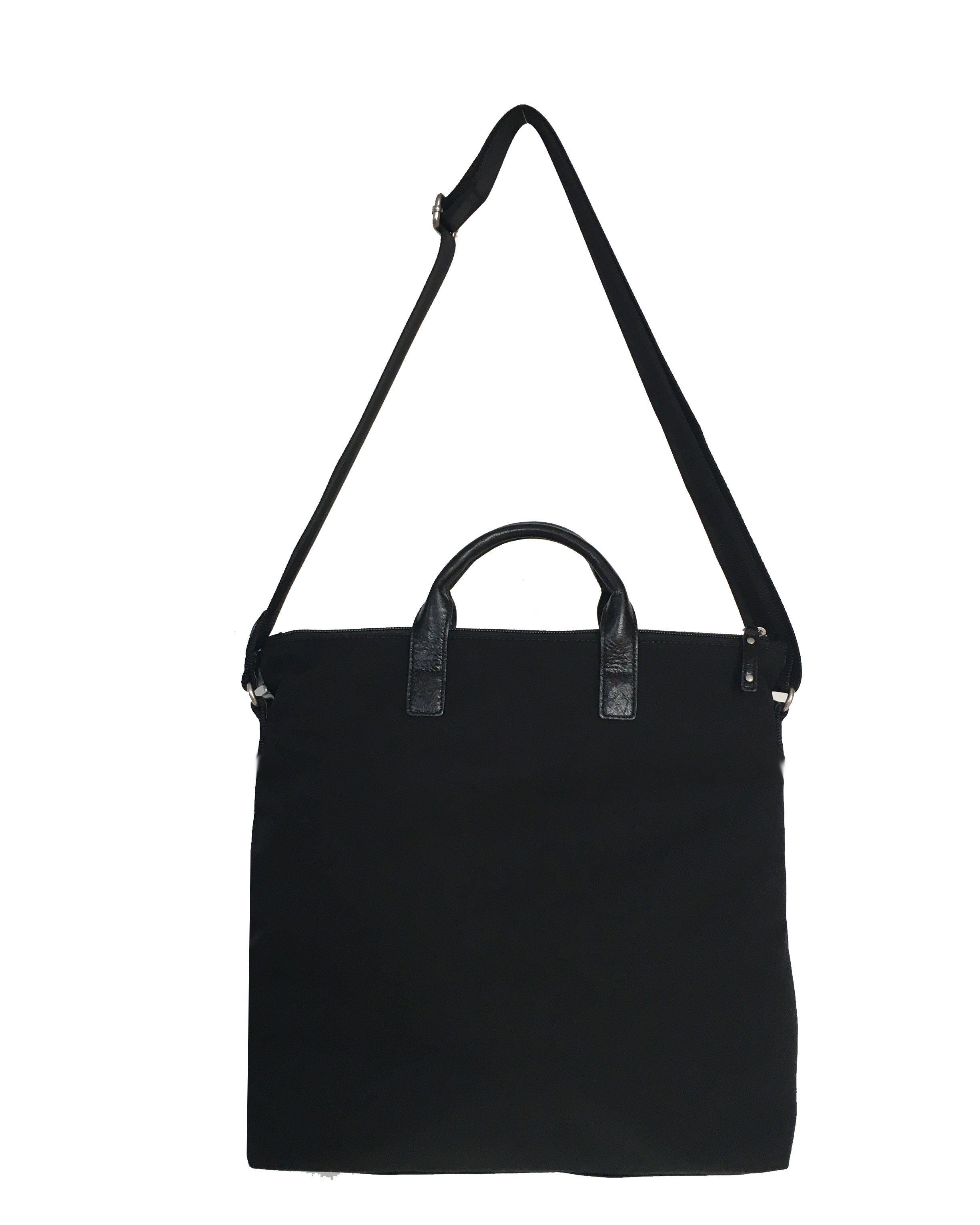 Highway Aaron - Nylon x Leather Accent (handles & a long strap)